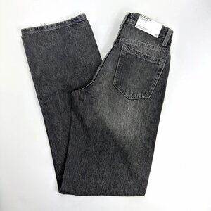 Garage 90s Straight Jeans Dusk Grey High Rise Women 00/23 New